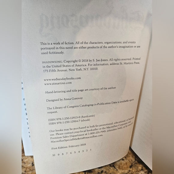 Shadowsong A Novel S. Jae-Jones Shadow Song Paperback Book - Picture 7 of 7